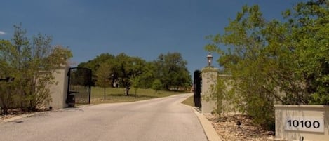 Private Gated Entrance to our Hill Country Estate 