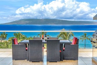 Maui Resort Rentals: Honua Kai Konea 551 – 5th Floor Ocean Front Crown Jewel 3BR w/ B.B.Q on Balcony