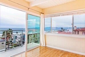 Living room patio with ocean view