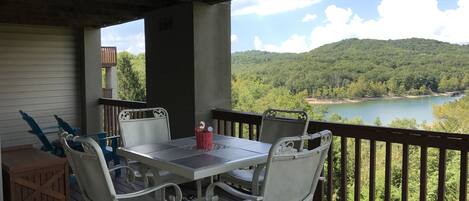 Unlike other units, this one directly overlooks Table Rock Lake. 
