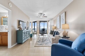 Living Room with Balcony Access