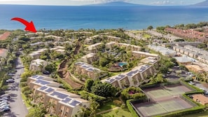 Front Row On Kamaole Knoll Offering Dramatic Ocean and Sunset Views.
