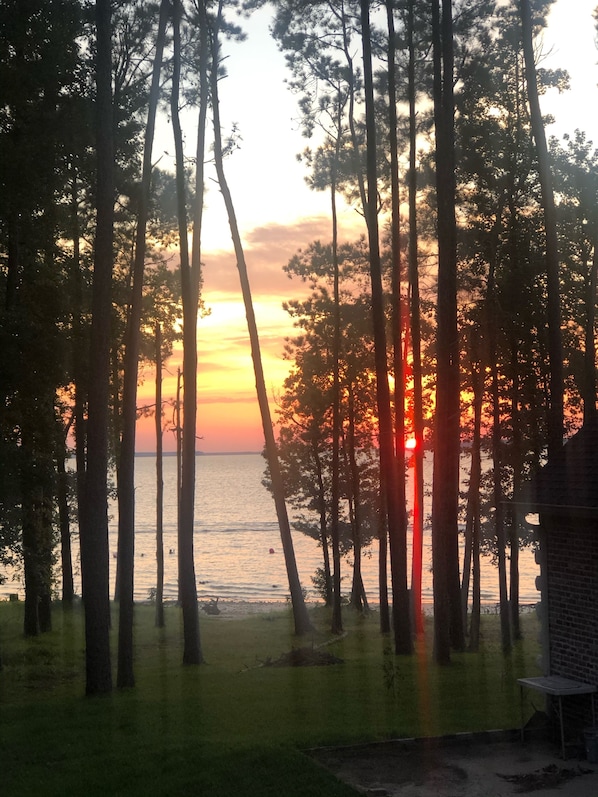 A Beautiful Sunset to Enjoy from either Deck!