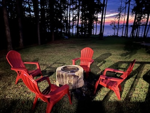 Relax by the firepit - watch the sunset, gaze at the stars and make s’mores!