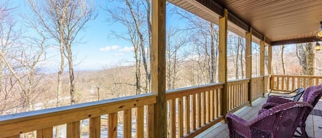 Views From Main Level Rear Deck, looking toward the Slopes on Ski Beech, only a few hundred yards away!