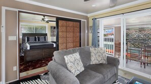 Nalo Bungalow at Poipu Beach Suite B - Living Room & Bedroom Suite - Parrish Kauai