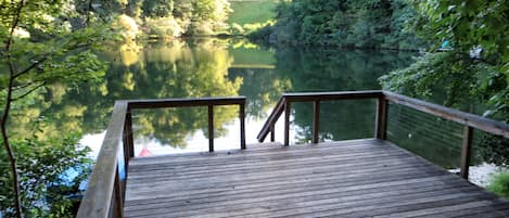 Private dock perfect for relaxing, fishing, and swimming