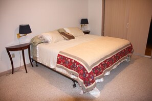 Master Bedroom with King Bed, Private Bath, and TV