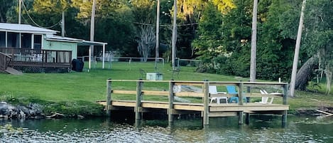 New dock! Great for relaxing by the lake or fishing! 