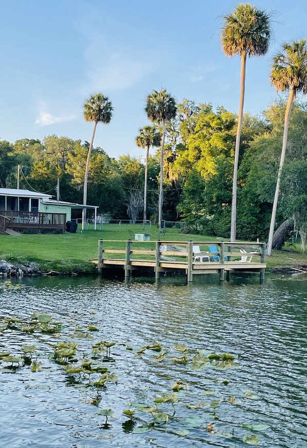 New dock! Great for relaxing by the lake or fishing! 