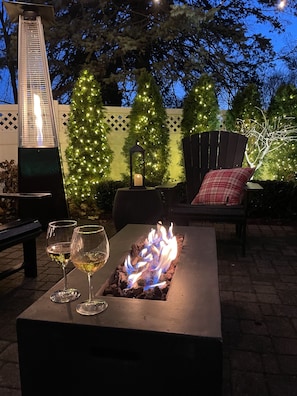 A beautiful setting for a winter outdoor gatherings with your favorite people.