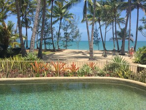 Beach front pool