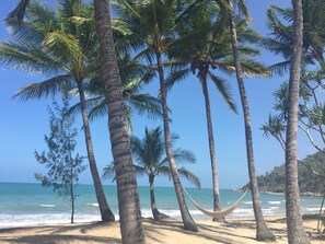 View from the deck & your beachfront hammock