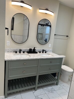 Dual sink vanity