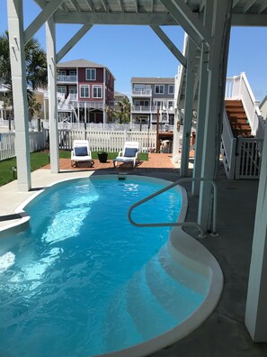 Private swimming pool.