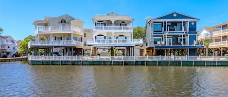 Front of House overlooking Magnolia Lake, the largest Lake in the Resort.