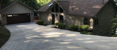 Front of Home with large driveway