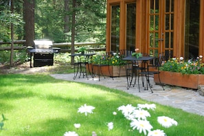 Flagstone Patio on east side of Gatehouse