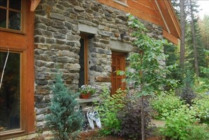 North side of Gatehouse showing 18 inch stone walls