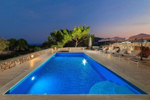 Sundowners by the pool on one of the many terrace areas is idyllic 