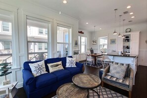 Living room with sleep sofa