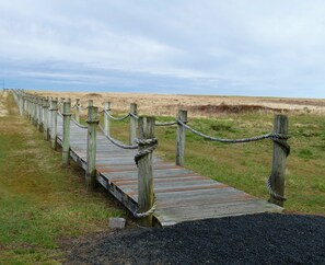 The boardwalk to the beach is about 3 minutes from the house
