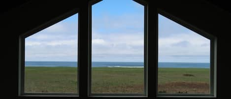 Nothing but ocean!  This is what you see from the living area.
