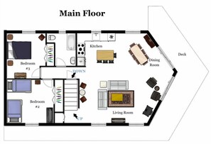 Floor plan layout - 2nd floor.
