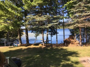 Deck overlooking the lake