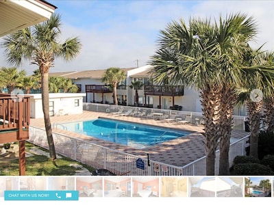 Beachview Complex - Steps from the beach, Swimming pool, and Tennis Court