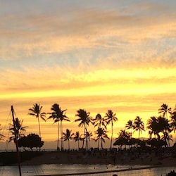 One of the many gorgeous sunsets you will see at the lagoons
