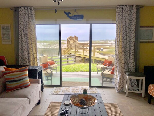 View from the kitchen / dinning area.