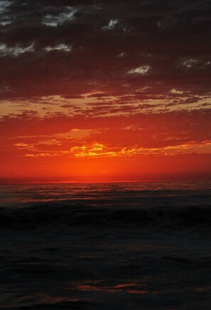 bloody red Sun in fantastic Baja