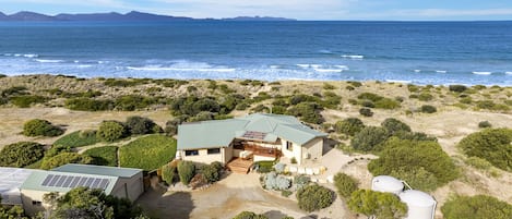 A bird's eye view of Peace & Plenty. The house is invisible from the road.