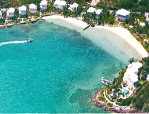 VILLA OCEAN FRONT LOCATION ( Villa H located on shoreline nearest boat wake)