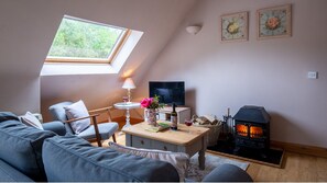 Living Area, Amber Cottage, Bolthole Retreats