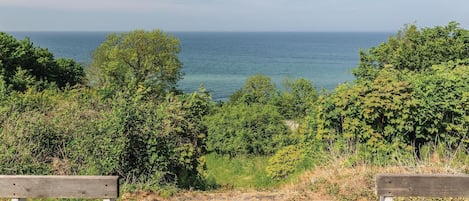 Uitzicht op strand/zee