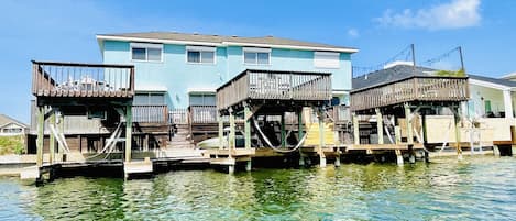 View of the back deck (middle upper deck)