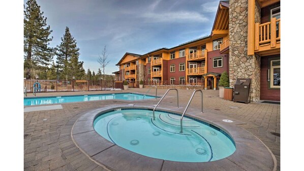 Crystal clear year round heated pool & spa