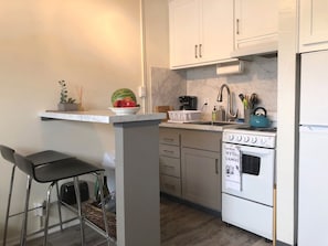 Fully-stocked kitchen