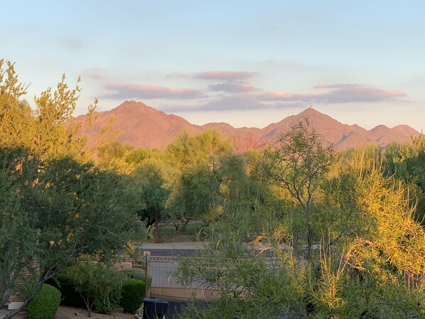 Morning View from front Porch-patio! Gated Community for your comfort! 