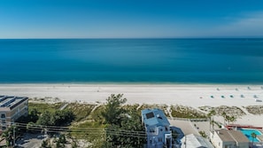 View from Above - This home is situated directly on the Treasure Island Beach, with pristine coastline for miles of walking.