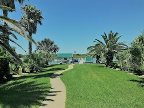 View of Caney Creek from the downstairs patio