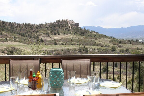 Dining on the upper deck