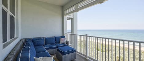 Welcome to 855 Cinnamon Beach - With its plushy wicker furniture and absolutely breathtaking view, the balcony alone makes this condo a steal (but there's so much more)!