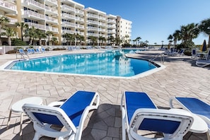 The beachside 5,000 sq.ft. pool just steps from your condo.