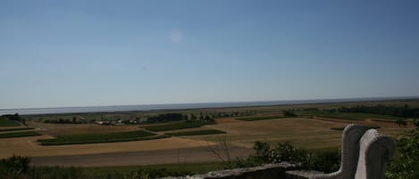 vue panoramique de la terrasse sur la Gironde 