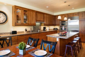 Dining and kitchen area