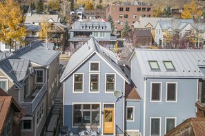 Exterior view of the stunning historic home in downtown Telluride