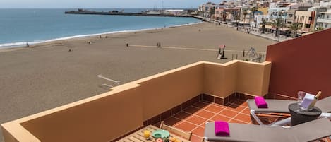 Terraza privada con vistas al mar 